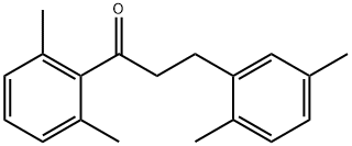 3-(2,5-二甲基苯基)-1-(2,6-二甲基苯基)丙-1-酮 结构式