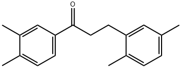 3',4'-DIMETHYL-3-(2,5-DIMETHYLPHENYL)PROPIOPHENONE 结构式