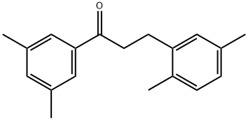 3',5'-DIMETHYL-3-(2,5-DIMETHYLPHENYL)PROPIOPHENONE 结构式