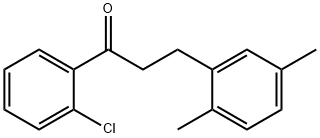 1-(2-氯苯基)-3-(2,5-二甲基苯基)丙-1-酮 结构式