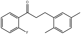3-(2,5-二甲基苯基)-1-(2-氟苯基)丙-1-酮 结构式