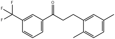 3-(2,5-DIMETHYLPHENYL)-3'-TRIFLUOROMETHYLPROPIOPHENONE 结构式