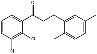 2',3'-DICHLORO-3-(2,5-DIMETHYLPHENYL)PROPIOPHENONE 结构式