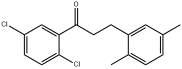 2',5'-DICHLORO-3-(2,5-DIMETHYLPHENYL)PROPIOPHENONE 结构式