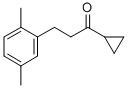 CYCLOPROPYL 2-(2,5-DIMETHYLPHENYL)ETHYL KETONE 结构式