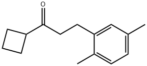 CYCLOBUTYL 2-(2,5-DIMETHYLPHENYL)ETHYL KETONE 结构式