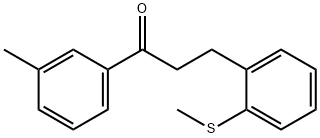 3'-METHYL-3-(2-THIOMETHYLPHENYL)PROPIOPHENONE 结构式