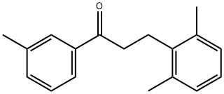 3-(2,6-DIMETHYLPHENYL)-3'-METHYLPROPIOPHENONE 结构式