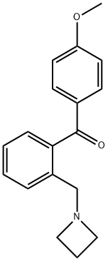 (2-(氮杂环丁烷-1-基甲基)苯基)(4-甲氧基苯基)甲酮 结构式