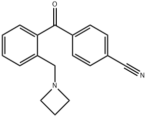 2-AZETIDINOMETHYL-4'-CYANOBENZOPHENONE 结构式