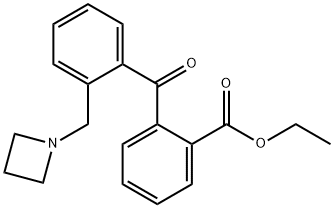 2-AZETIDINOMETHYL-2'-CARBOETHOXYBENZOPHENONE 结构式