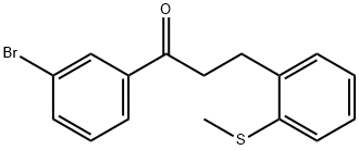 3'-BROMO-3-(2-THIOMETHYLPHENYL)PROPIOPHENONE 结构式