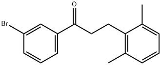 3'-BROMO-3-(2,6-DIMETHYLPHENYL)PROPIOPHENONE 结构式