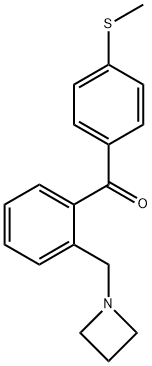 2-AZETIDINOMETHYL-4'-THIOMETHYLBENZOPHENONE 结构式