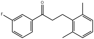 3-(2,6-DIMETHYLPHENYL)-3'-FLUOROPROPIOPHENONE 结构式