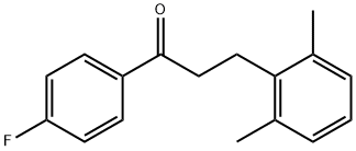 3-(2,6-DIMETHYLPHENYL)-4'-FLUOROPROPIOPHENONE 结构式