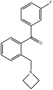 2-AZETIDINOMETHYL-3'-FLUOROBENZOPHENONE 结构式