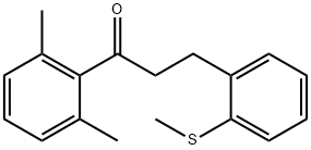 2',6'-DIMETHYL-3-(2-THIOMETHYLPHENYL)PROPIOPHENONE 结构式