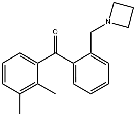 2'-AZETIDINOMETHYL-2,3-DIMETHYLBENZOPHENONE 结构式