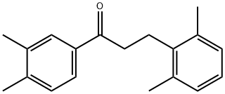 3',4'-DIMETHYL-3-(2,6-DIMETHYLPHENYL)PROPIOPHENONE 结构式