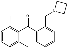 2'-AZETIDINOMETHYL-2,6-DIMETHYLBENZOPHENONE 结构式