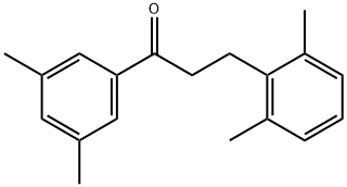 3',5'-DIMETHYL-3-(2,6-DIMETHYLPHENYL)PROPIOPHENONE 结构式