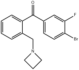 (2-(氮杂环丁烷-1-基甲基)苯基)(4-溴-3-氟苯基)甲酮 结构式