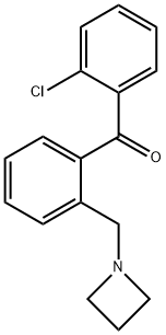 2-AZETIDINOMETHYL-2'-CHLOROBENZOPHENONE 结构式