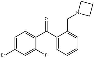 2'-AZETIDINOMETHYL-4-BROMO-2-FLUOROBENZOPHENONE 结构式