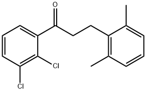 2',3'-DICHLORO-3-(2,6-DIMETHYLPHENYL)PROPIOPHENONE 结构式