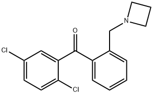 2'-AZETIDINOMETHYL-2,5-DICHLOROBENZOPHENONE 结构式