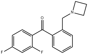 (2-(氮杂环丁烷-1-基甲基)苯基)(2,4-二氟苯基)甲酮 结构式