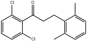 2',6'-DICHLORO-3-(2,6-DIMETHYLPHENYL)PROPIOPHENONE 结构式