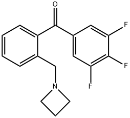 2'-AZETIDINOMETHYL-3,4,5-TRIFLUOROBENZOPHENONE 结构式