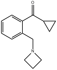 2-(AZETIDINOMETHYL)PHENYL CYCLOPROPYL KETONE 结构式