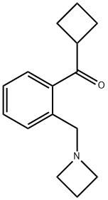 2-(AZETIDINOMETHYL)PHENYL CYCLOBUTYL KETONE 结构式