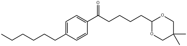 5-(5,5-DIMETHYL-1,3-DIOXAN-2-YL)-4'-HEXYLVALEROPHENONE 结构式