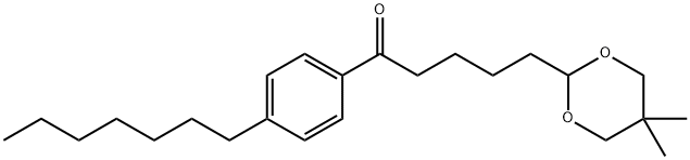 5-(5,5-DIMETHYL-1,3-DIOXAN-2-YL)-4'-HEPTYLVALEROPHENONE 结构式