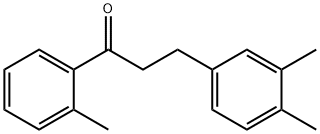 3-(3,4-DIMETHYLPHENYL)-2'-METHYLPROPIOPHENONE 结构式