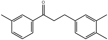 3-(3,4-DIMETHYLPHENYL)-3'-METHYLPROPIOPHENONE 结构式