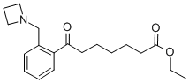 ETHYL 7-[2-(AZETIDINOMETHYL)PHENYL]-7-OXOHEPTANOATE 结构式