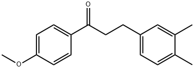 3-(3,4-DIMETHYLPHENYL)-4'-METHOXYPROPIOPHENONE 结构式