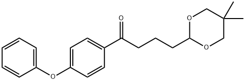 4-(5,5-DIMETHYL-1,3-DIOXAN-2-YL)-4'-PHENOXYBUTYROPHENONE 结构式