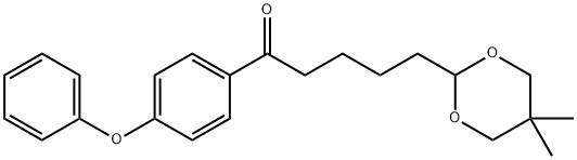 5-(5,5-DIMETHYL-1,3-DIOXAN-2-YL)-4'-PHENOXYVALEROPHENONE 结构式