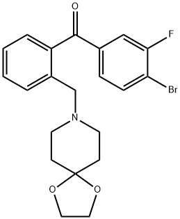 4-bromo-2''-[8-(1,4-dioxa-8-azaspiro[4.5]decyl)methyl]-3-fluorobenzophenone