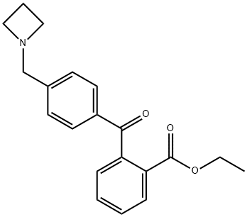 4'-AZETIDINOMETHYL-2-CARBOETHOXYBENZOPHENONE 结构式