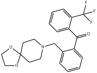 2-[8-(1,4-dioxa-8-azaspiro[4.5]decyl)methyl]-2''-trifluorobenzophenone