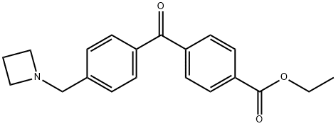 4-AZETIDINOMETHYL-4'-CARBOETHOXYBENZOPHENONE 结构式