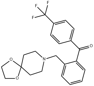 2-[8-(1,4-dioxa-8-azaspiro[4.5]decyl)methyl]-4''-trifluorobenzophenone