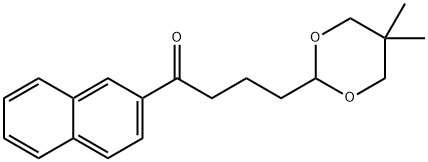 4-(5,5-DIMETHYL-1,3-DIOXAN-2-YL)-2'-BUTYRONAPHTHONE 结构式